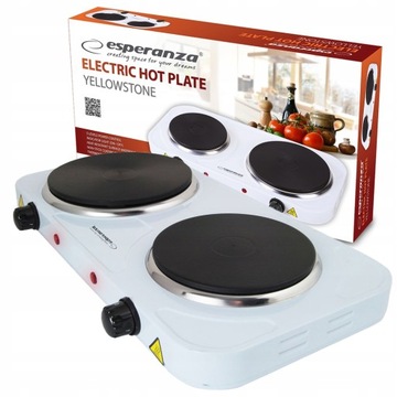 KUCHENKA ELEKTRYCZNA DWUPALNIKOWA 2500W PŁYTA