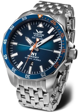Nowy Oryginalny Zegarek Vostok Europe NH35A-225A615B Rocket N-1 Automatic