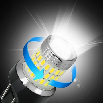 ŻARÓWKI LED W21/5W T20 RETRIFY 360° DZIENNE DRL WSTECZNY COFANIA 6000K MINI