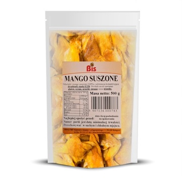 MANGO SUSZONE PASKI 500 g naturalne bez dodatku cukru