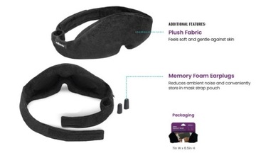 Маска для сна Midnight Magic Cabeau с повязкой на глаза