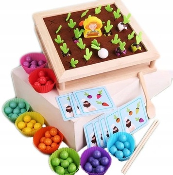 Trening MÓZGU Montessori farma pamięć GRA BUBBLE