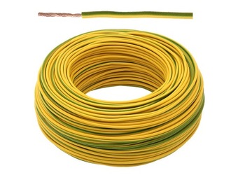 Przewód LgY 1x1mm H05V-K żółto-zielony (2m)