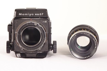Полный комплект Mamiya RB67 из 3 линз и 3 кассет.