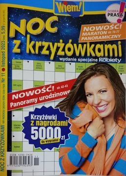 NOC Z KRZYŻÓWKAMI WIEM KRZYŻÓWKI 11/2023
