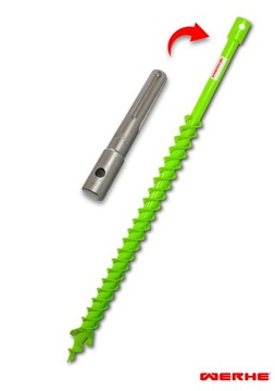 Świder Wiertło do Gleby 40H mm Adapter SDS Max
