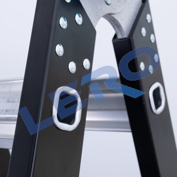 Телескопическая алюминиевая лестница EuroScaffold Eurostages 4x3 PRO