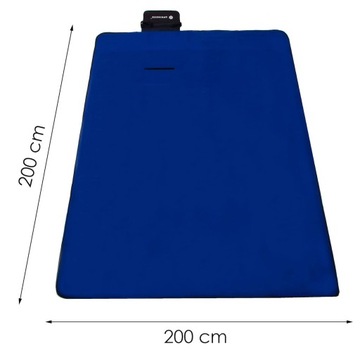 ОДЕЯЛО ДЛЯ ПИКНИКА КЕМПИНГ 200х200см ИЗОЛЯЦИОННЫЙ КОВрик ПЛЯЖ ФЛИС ВОДОНЕПРОНИЦАЕМЫЕ ЯКОРЯ