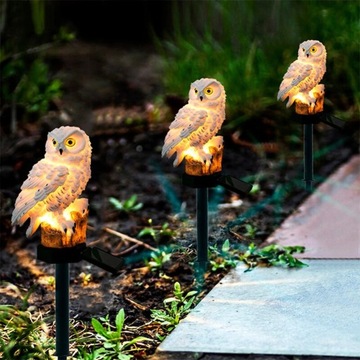 СВЕТОДИОДНАЯ СОЛНЕЧНАЯ ЛАМПА OWL LARGE Водонепроницаемая садовая лампа