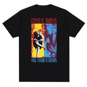 Guns N Roses Graphic Print T Shirt Vintage Rock Ba