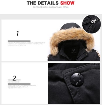 КУРТКА ЗИМНЯЯ МУЖСКАЯ, ДЛИННАЯ ПАРКА, ПАЛЬТО С КАПЮШОНОМ, УТЕПЛЕННАЯ, ПЛОТНАЯ, ТЕПЛАЯ