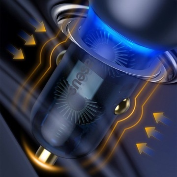 BASEUS ŁADOWARKA SAMOCHODOWA EKRAN LED SZYBKA MOCNA TYPE-C USB 65W QC 4 PD