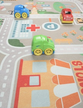 ОЧЕНЬ БОЛЬШОЙ детский ковер для детского сада 200х300 УЛИЦЫ дорога ГОРОД