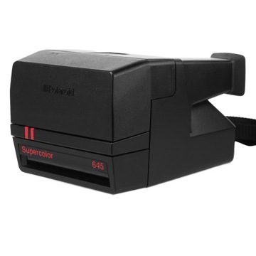 Камера моментальной печати Polaroid Supercolor 645 с черной и красной лентой