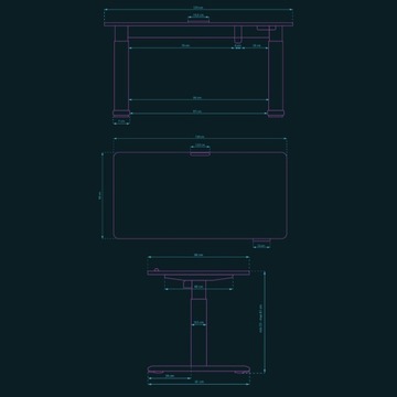 Детский стол с электрической регулировкой.