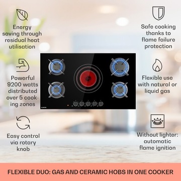 Газокерамическая плита Klarstein MultiChef 5