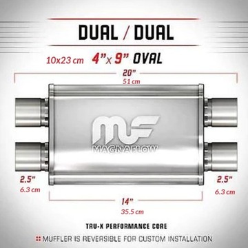 Tłumik MagnaFlow 4x9 2.5