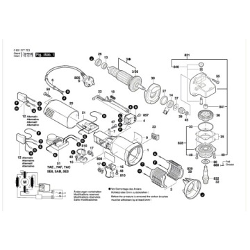 Шестерня BOSCH GWS850C 503 угловая шлифовальная машина