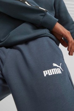 SPODNIE DRESOWE MĘSKIE PUMA SPORTOWE JOGGERY BAWEŁNA Z LOGO R XXL