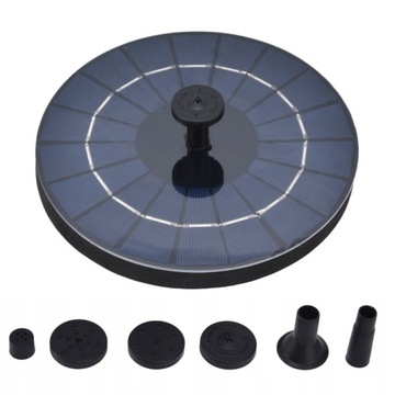 FONTANNA PŁYWAJĄCA SOLARNA OGRODOWA 6 EFEKTY 18cm
