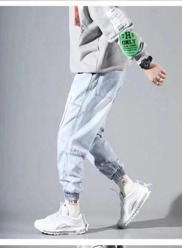 2023 New Streetwear Hip Hop Cargo Pants Men's jean