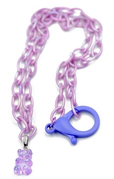 Легкая акриловая цепочка с подвеской в ​​виде желейного мишки HARIB.