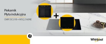 Комплект Whirlpool OMR 55CU1B 71л + индукционная плита WSQ 2160NE