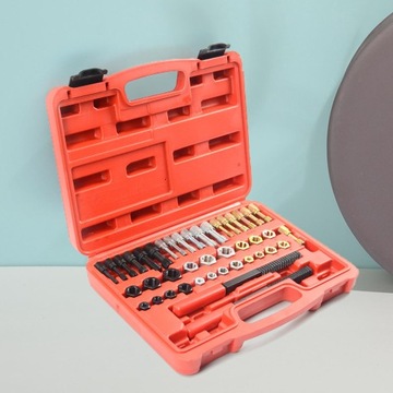 42 шт. Набор для ремонта резьбы, 2 напильника.