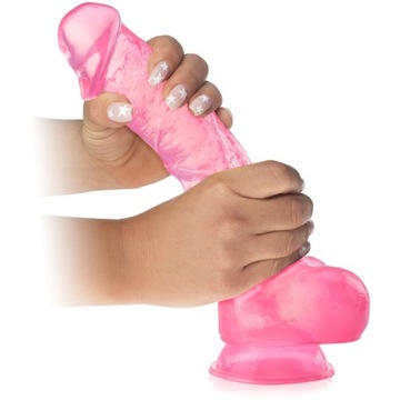 DUŻE ŻELOWE DILDO GRUBY SEX PENIS NA PRZYSSAWCE