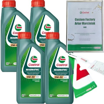 CASTROL MAGNATEC 0W30 GS1/DS1 4L FIAT 9.55535-GS1/DS1 + ZAWIESZKA