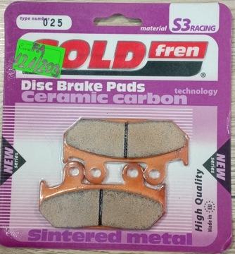 Klocki hamulcowe Goldfren 025 S3 FA121 XRV750 RD04 CBR600F CB450S