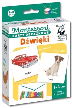 KAPITAN NAUKA Karty obrazkowe Montessori Dźwięki