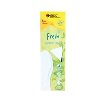 Wkładki do obuwia do butów Seco Fresh 36-41 6 par + 1 gratis