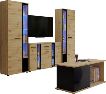 Meblościanka Witryna Komoda Ława CUBE XL artisan
