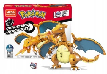 Pokemon Charizard klocki mega construx KLOCKI KONSTRUKCYJNE 222 elementy