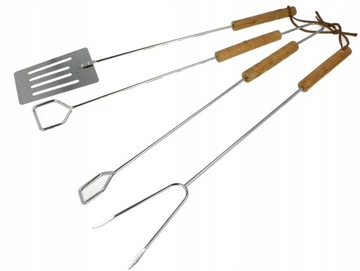 АКСЕССУАРЫ ДЛЯ ГРИЛЯ НАБОР СТОЛОВЫХ ПРИБОРОВ СТАЛЬНАЯ ПОСУДА ДЛЯ ГРИЛЯ, 3 шт.