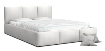 SOLIDNE Łóżko tapicerowane z zagłówkiem STELAŻ 160x200 RÓŻNE KOLORY MATERAC