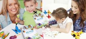 КНИГА С ШАБЛОНАМИ 3D-РУЧКИ 40 СТРАНИЦ 3D-УЗОРЫ ДЛЯ ДЕТЕЙ