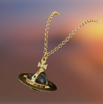 Подвеска в стиле Vivienne в стиле аниме Nana Saturn, золото