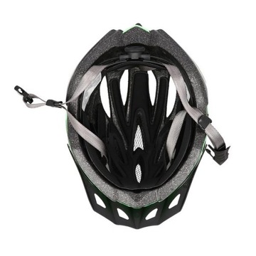 ZIELONY KASK Rowerowy REGULOWANY SOLIDNY 53-58cm