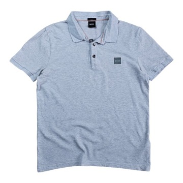 Koszulka Polo T-shirt HUGO BOSS Casual Szara Slim Fit Nowy Model Męska M