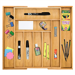 ОРГАНАЙЗЕР ДЛЯ ЯЩИКОВ ДЛЯ СТОЛОВЫХ ПРИБОРОВ РАСШИРЯЕМАЯ ВСТАВКА ДЛЯ КУХОННОЙ ПОСУДЫ