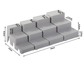 МОДУЛЬНЫЙ ОРГАНАЙЗЕР ДЛЯ КОСМЕТИКИ 4 В 1 ПОЛКА ДЛЯ ВАННОЙ СТОЙКА-КОНТЕЙНЕР