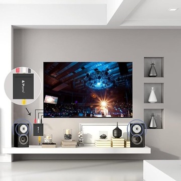 Аналоговый R/L RCA в цифровой коаксиальный коаксиальный аудиоконвертер