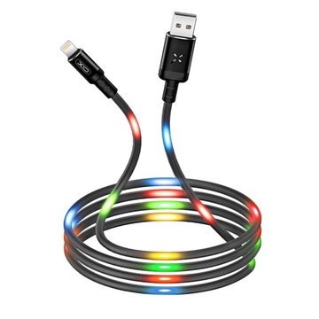 KABEL IPHONE LED MIKROFON 1M 2.1A