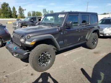 Jeep Wrangler IV Sahara Plug-In Seria 6 2.0 4xe 381KM 2022 Jeep Wrangler 2.0 380 KM, wersja 4XE Rubicon, 4x4, hybryda PLUG-IN, brak a