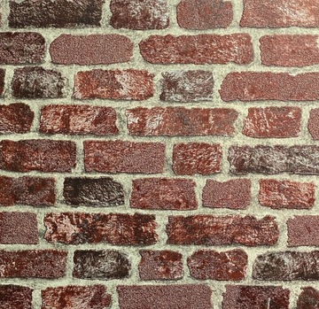 Tapeta winylowa z efektem muru wypukła cegła 3d