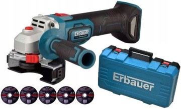 ERBAUER EAG18-Li 125mm AKU 18V + WALIZKA + TARCZE