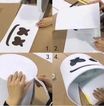 Маска Маршмелло со светодиодной подсветкой.