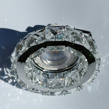 Oprawa sufitowa halogenowa szklana GU10